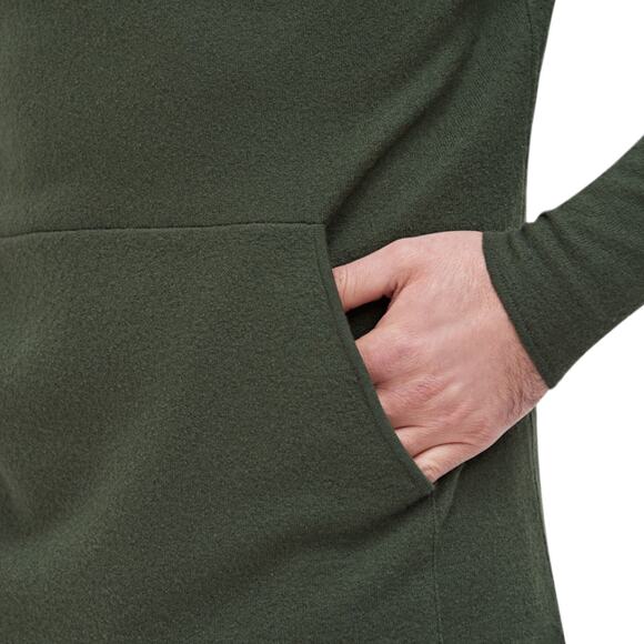 EFM-ENGINEERED FOR MOTION Converge Green Hooded Wool Pullover Sweater - Picture 10 of 11